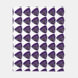 Lila Triangle Mönster Fleecefilt