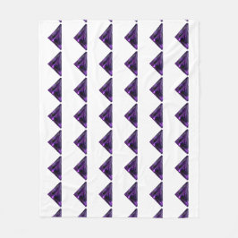 Lila Triangle Mönster Fleecefilt