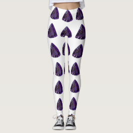 Lila Triangle Mönster Leggings