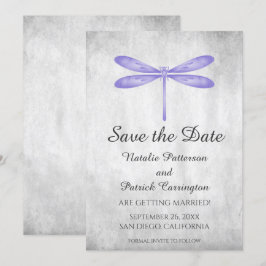 Lila Trollslända Spara Datum Inbjudan