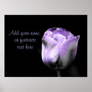 Lila Tulip- anpassa eller anpassa Poster
