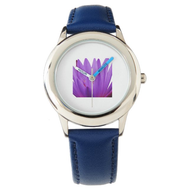 Lila Tulip Armbandsur (Framsida)