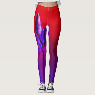 Lila Tulip Dimma Poster Leggings