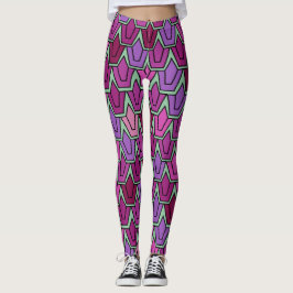 Lila Tulip Fält Leggings