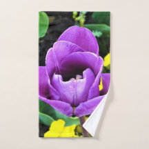 Lila Tulip Hand Towel