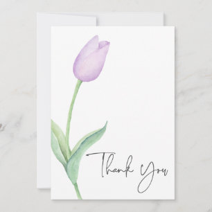 Lila Tulip Solo Möhippa Tack Kort