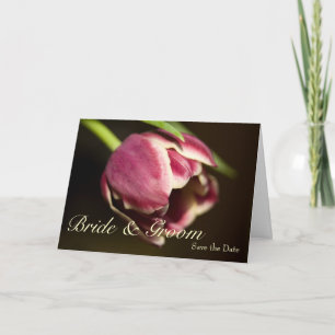 Lila Tulip ・ Spara datumkortet Meddelande
