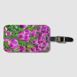 Lila Tulips Bagagebricka