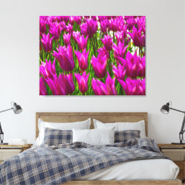 Lila Tulips i Keukenhof Holland Premium Wrapped Canvastryck