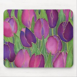 Lila Tulips Mousepad Musmatta