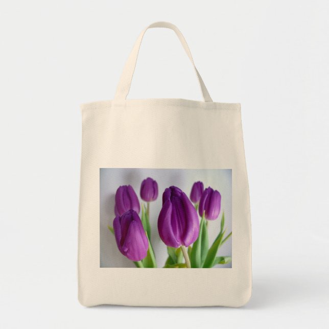 Lila Tulips Tygkasse (Framsidan)