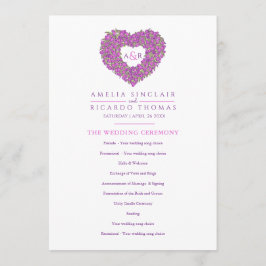 Lila tulpaner, kärlek, historieceremoni program