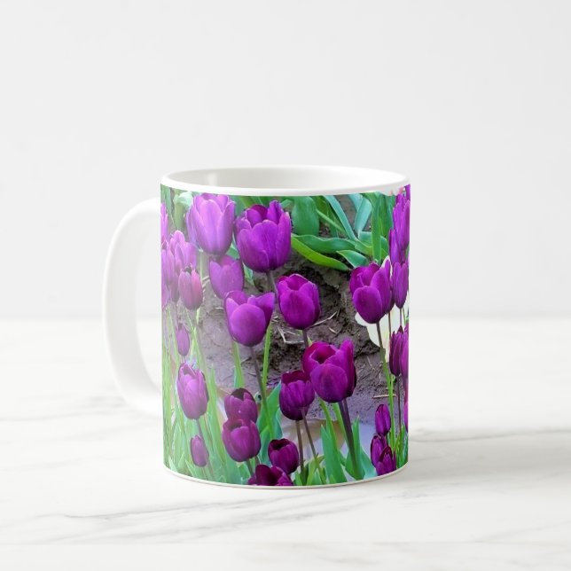 Lila tulpaner, Oregon Kaffemugg (Framsida vänster)