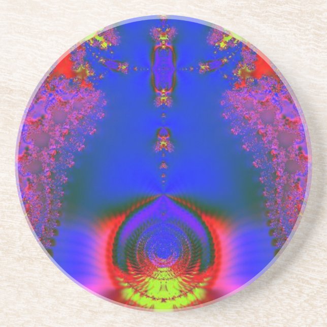 Lila-tunneln till omvärlden kring Färg Underlägg Sandsten (Framsidan)