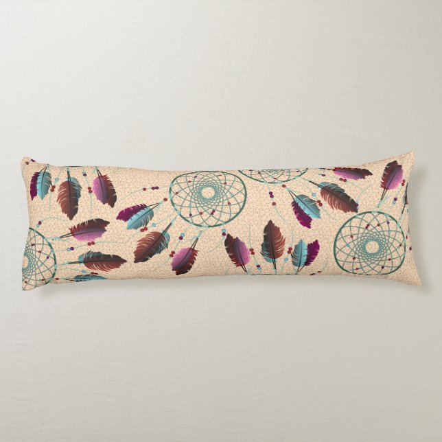 Lila Turcos Native American Dream Catcher Kroppskudde (Baksidan)