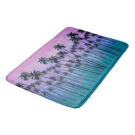 Lila-turkos Palmtree Badrumsmatta
