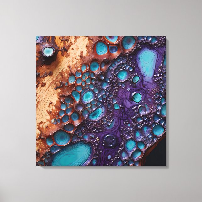 Lila Turkvoise Canvas Art (Framsida)
