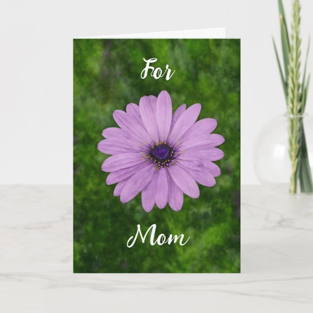 Lila Tusenskönor Konst Mors Dag Mamma Kort (Framsida)