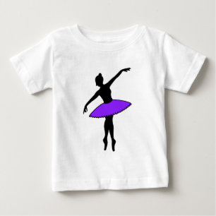Lila Tutu Ballerina Ballet Dancer Dance Pointe Tee