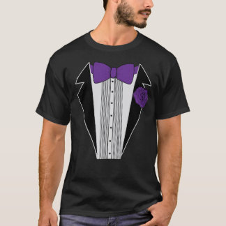 Lila Tuxedo Shirt Tröja