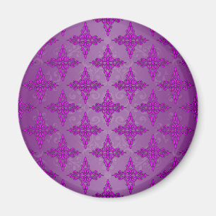 Lila Tvåtonsdamast Magnet