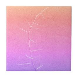 Lila Twig Conreta Fever Träd Kakelplatta