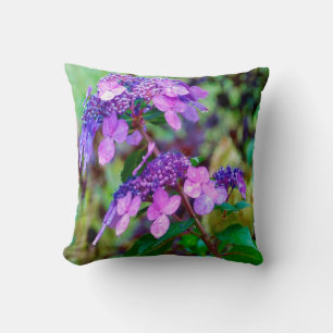 Lila Twist and Shout Hydrangea Blomma Kudde