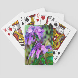 Lila Twist och Shout Hydrangea Flower Casinokort