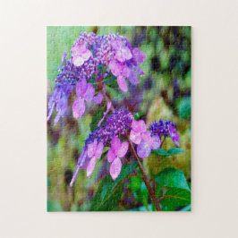 Lila Twist och Shout Hydrangea Flower Pussel