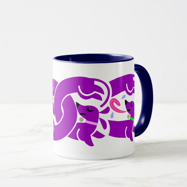 Lila Twisted Doxies Mugg (Framsida höger)