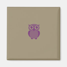 Lila Uggla Magnet