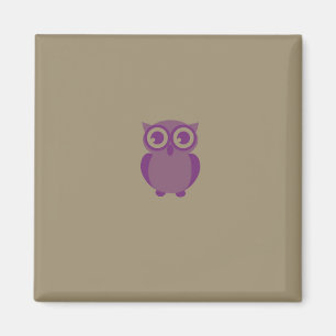Lila Uggla Magnet