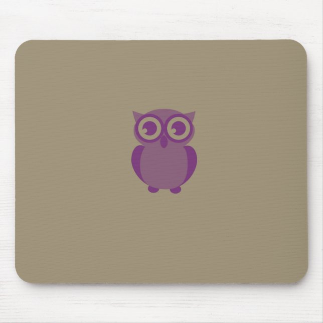 Lila Uggla Mousepad Musmatta (Framsidan)