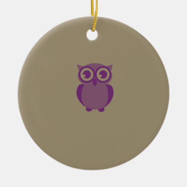 Lila Uggla Ornament (Framsidan)
