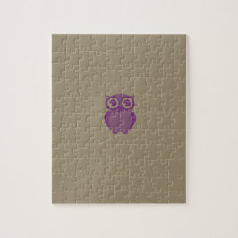 Lila Uggla Puzzle Pussel