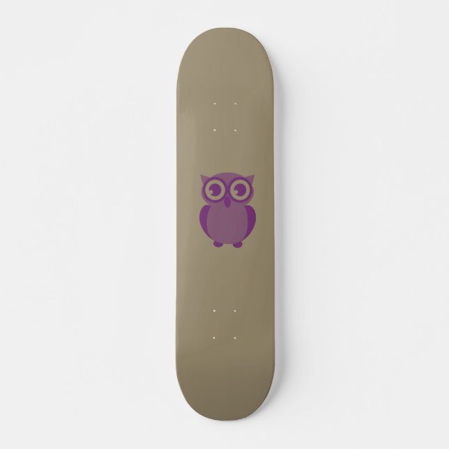 Lila Uggla Skateboard (Framsida)