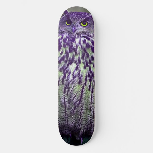 Lila Uggla Skateboard Deck (Framsida)
