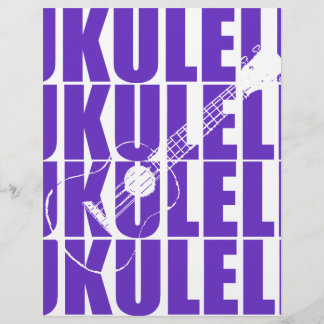 Lila Ukulele Brevhuvud