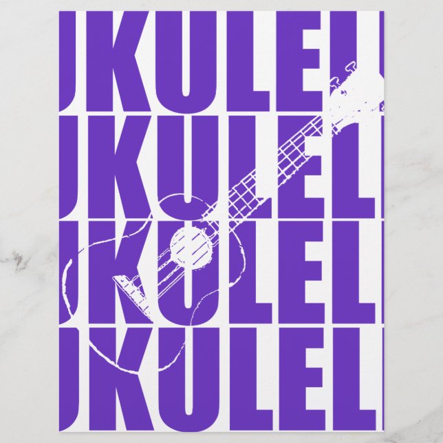 Lila Ukulele Brevhuvud (Framsida)