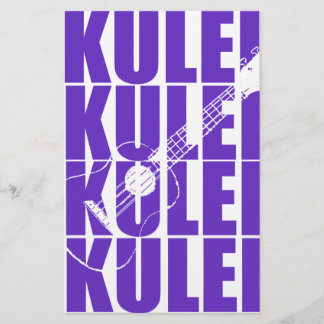 Lila Ukulele Brevpapper