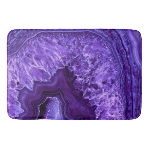 Lila Ultra Violett Agate Mineral Gemstone Badrumsmatta