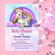 Lila Unicorn Baby Shower