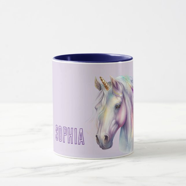 Lila Unicorn Dream Mugg (Center)