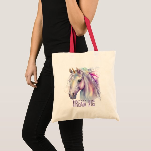 Lila Unicorn Dream Tygkasse (Framsida (produkt))