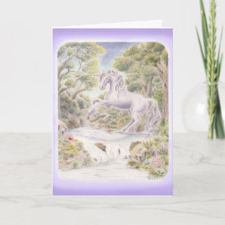 Lila Unicorn Kort