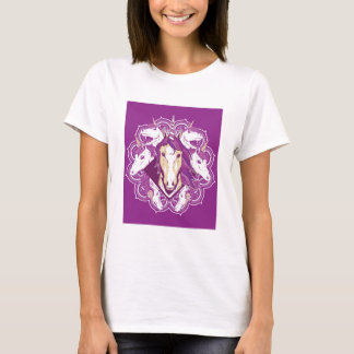 Lila Unicorn Mandala T Shirt