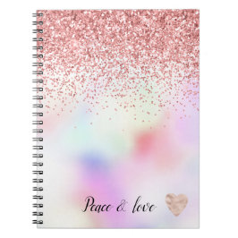 Lila Unicorn Rainbow Rosa Glitter Gnistra Anteckningsbok