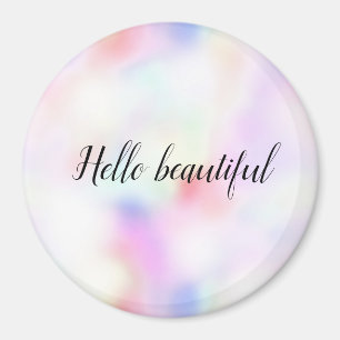 Lila Unicorn Rosa Peach Rainbow Magnet
