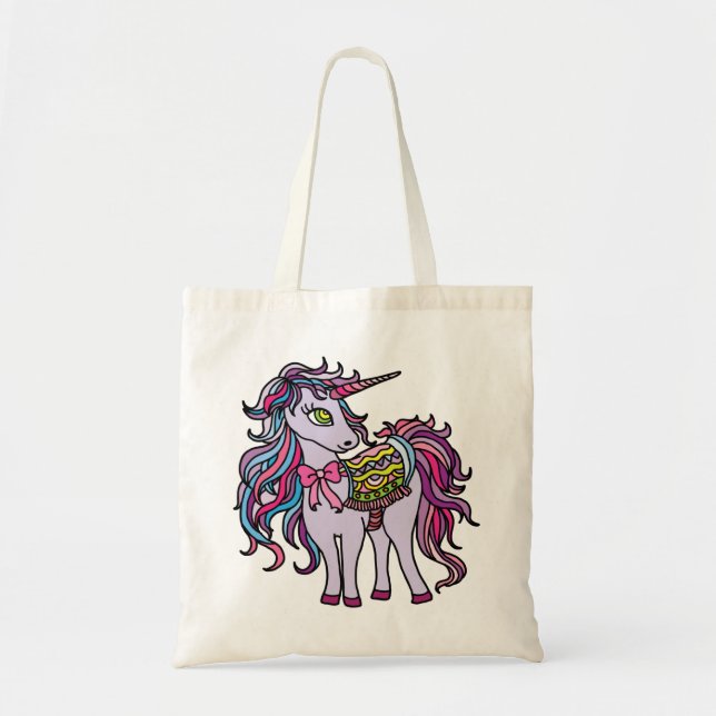 Lila Unicorn Tygkasse (Framsidan)