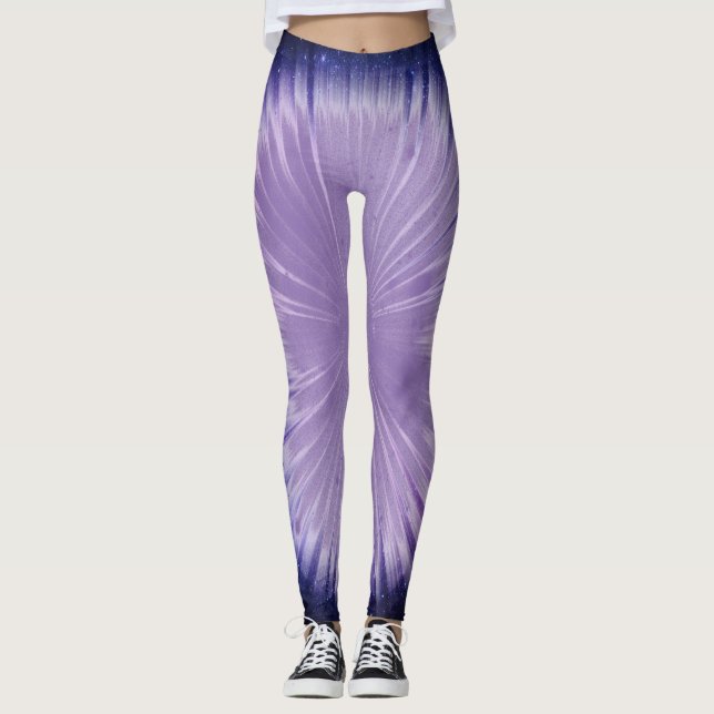Lila Universe Leggings (Framsida)